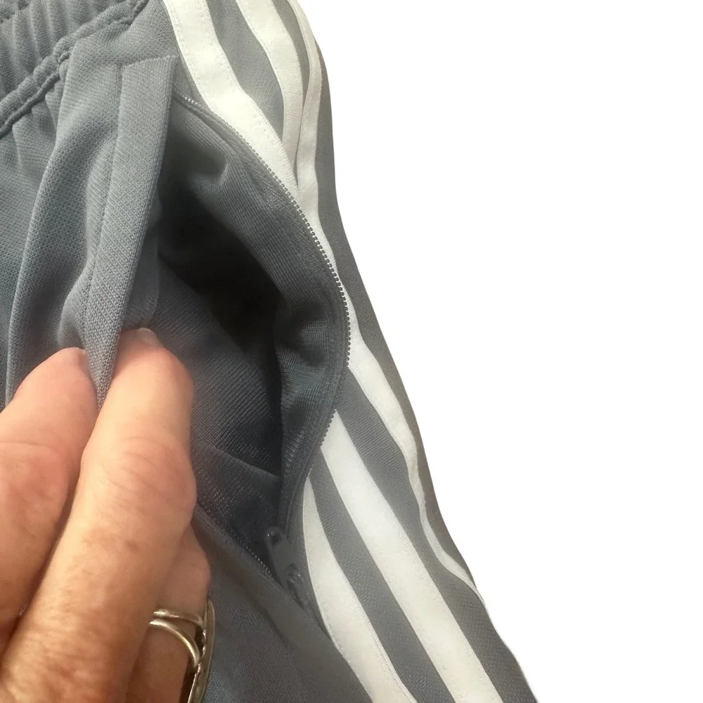 Adidas Tiro Track Pants Gray White‎ Stripe AeroReady Tapered Mens Size LTX